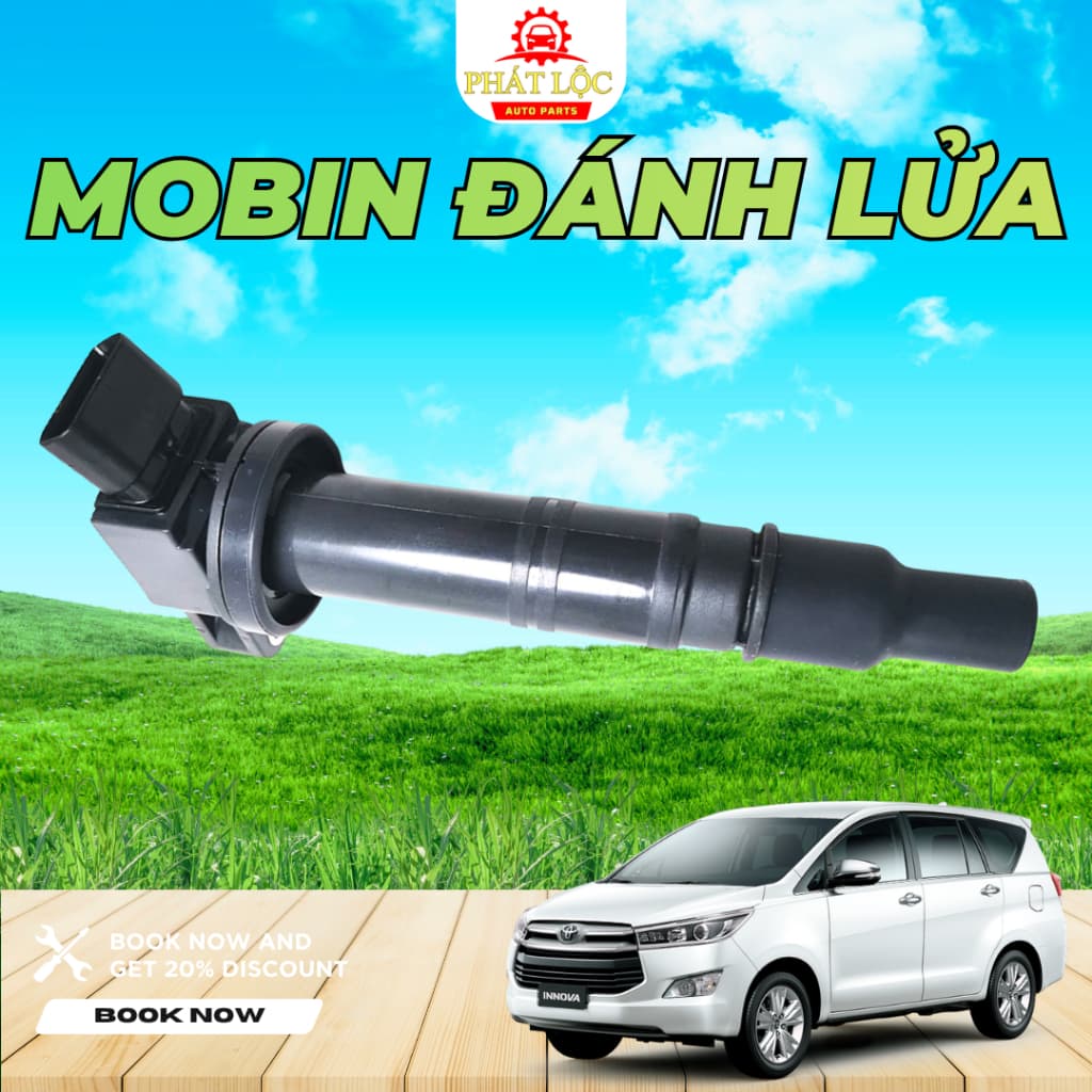 Mobin, Mô bin, Bô bin đánh lửa Innova 2004-2022 ( Toyota chính hãng) - ảnh 3