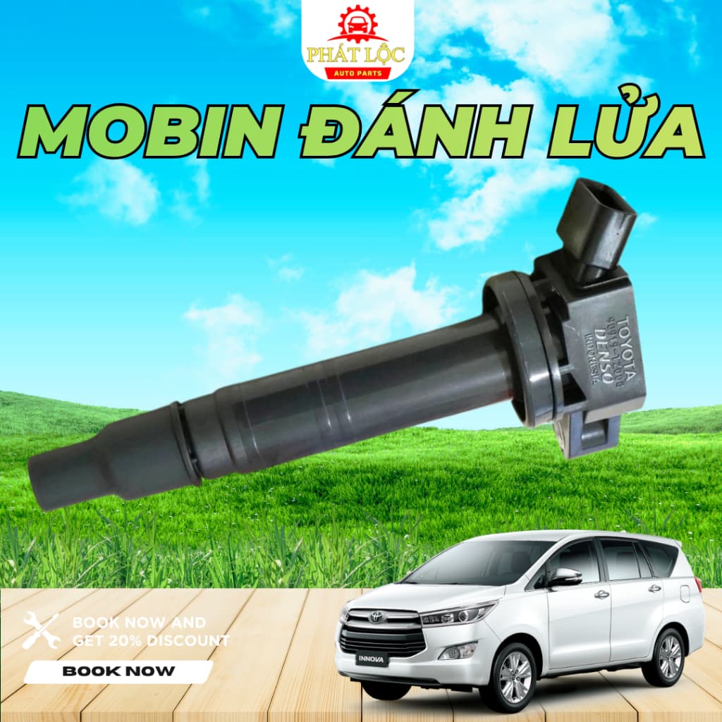 Mobin, Mô bin, Bô bin đánh lửa Innova 2004-2022 ( Toyota chính hãng)
