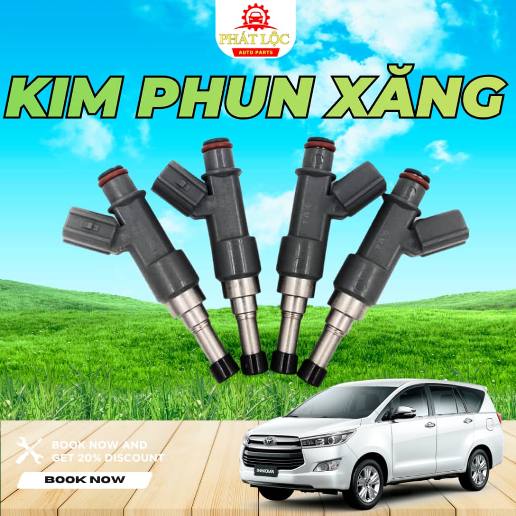 Kim phun nhiên liệu , kim phun xăng Innova 2004-2022 ( Toyota chính hãng) - ảnh 3