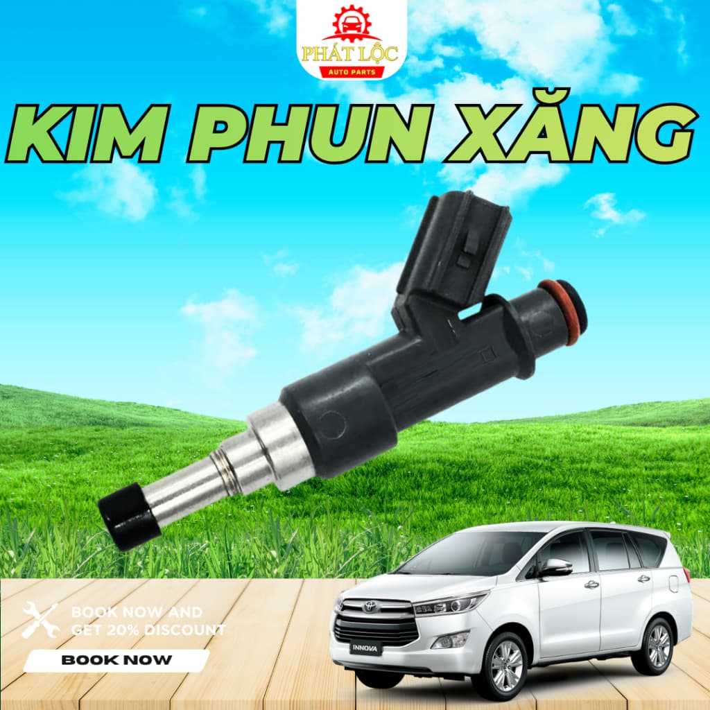 Kim phun nhiên liệu , kim phun xăng Innova 2004-2022 ( Toyota chính hãng)