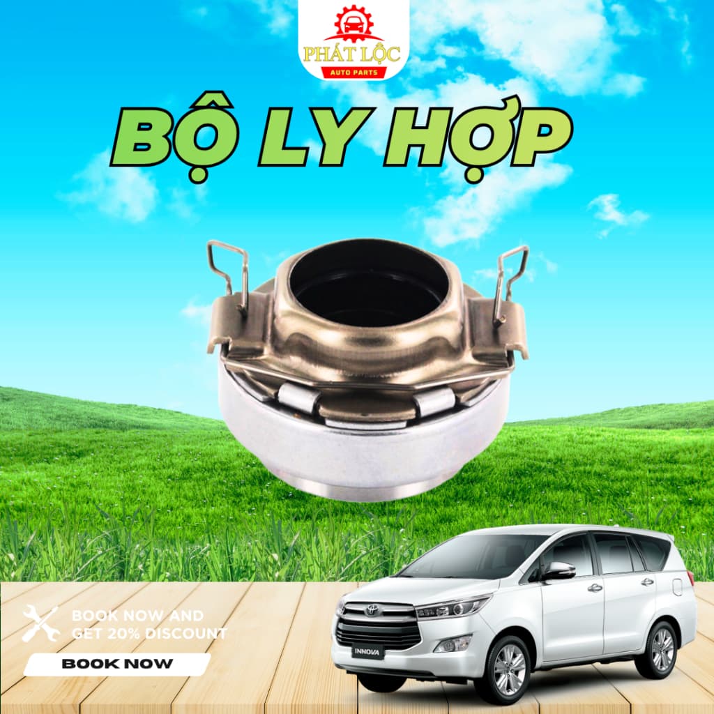 Bộ ly hợp, lá côn, bàn ép, bi tê Innova 2004-2022 ( Toyota chính hãng) - ảnh 3