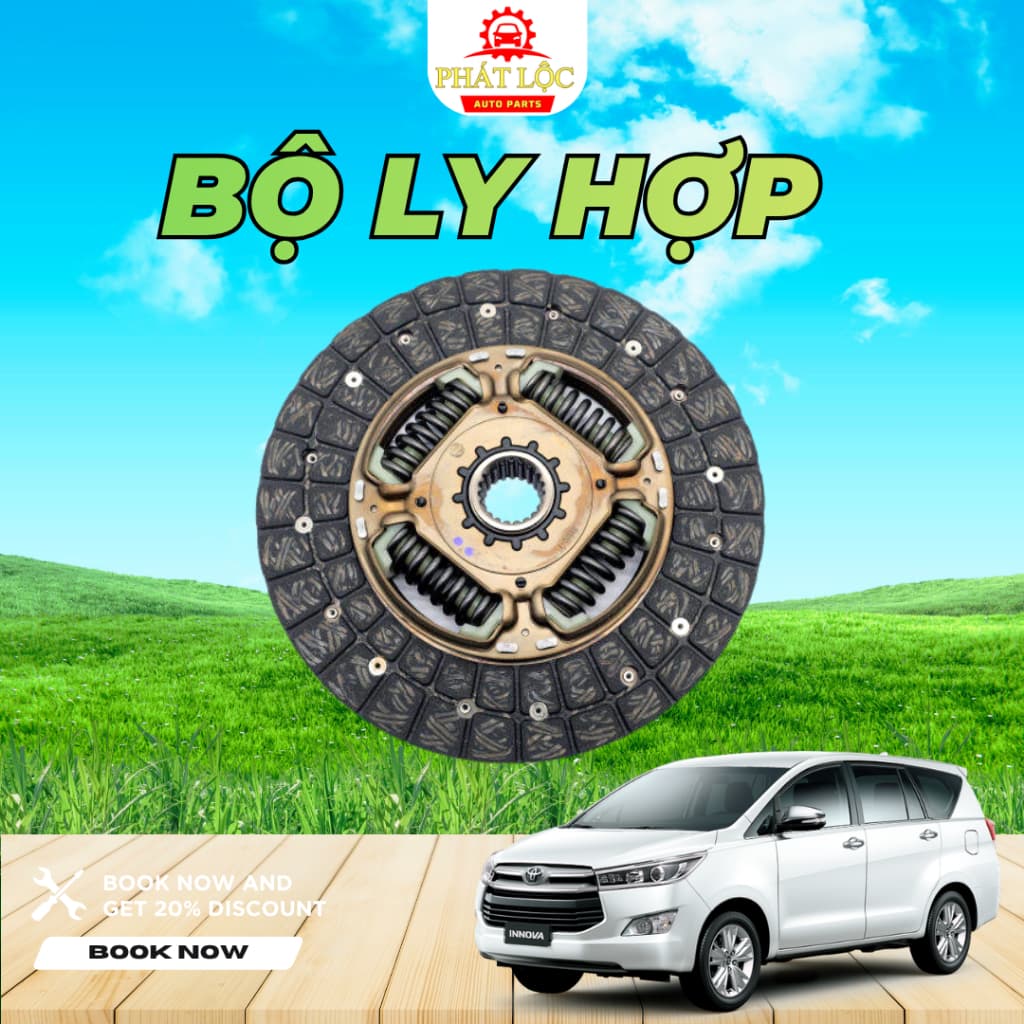 Bộ ly hợp, lá côn, bàn ép, bi tê Innova 2004-2022 ( Toyota chính hãng) - ảnh 2