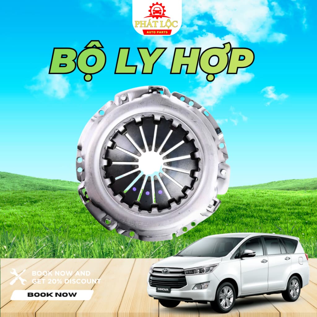 Bộ ly hợp, lá côn, bàn ép, bi tê Innova 2004-2022 ( Toyota chính hãng) - ảnh 4