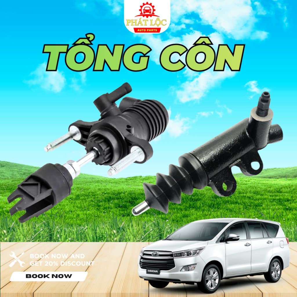 Tổng côn trên, heo côn dưới Innova 2004-2022 ( Toyota chính hãng)