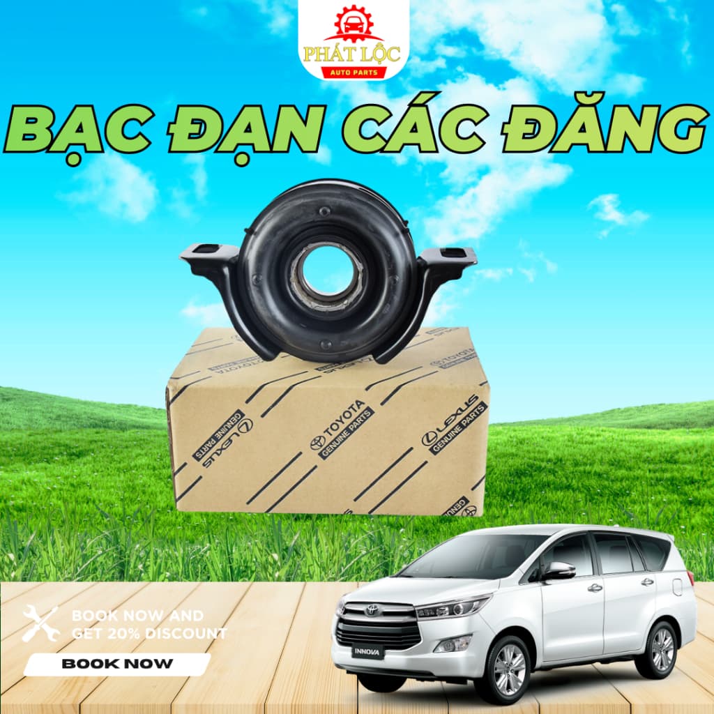 Bạc đạn treo láp, bi treo các đăng Innova 2004-2022 ( Toyota chính hãng) - ảnh 3