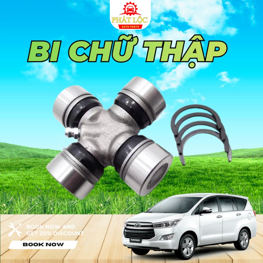 Bi chữ thập Innova 2004-2022 ( Toyota chính hãng)