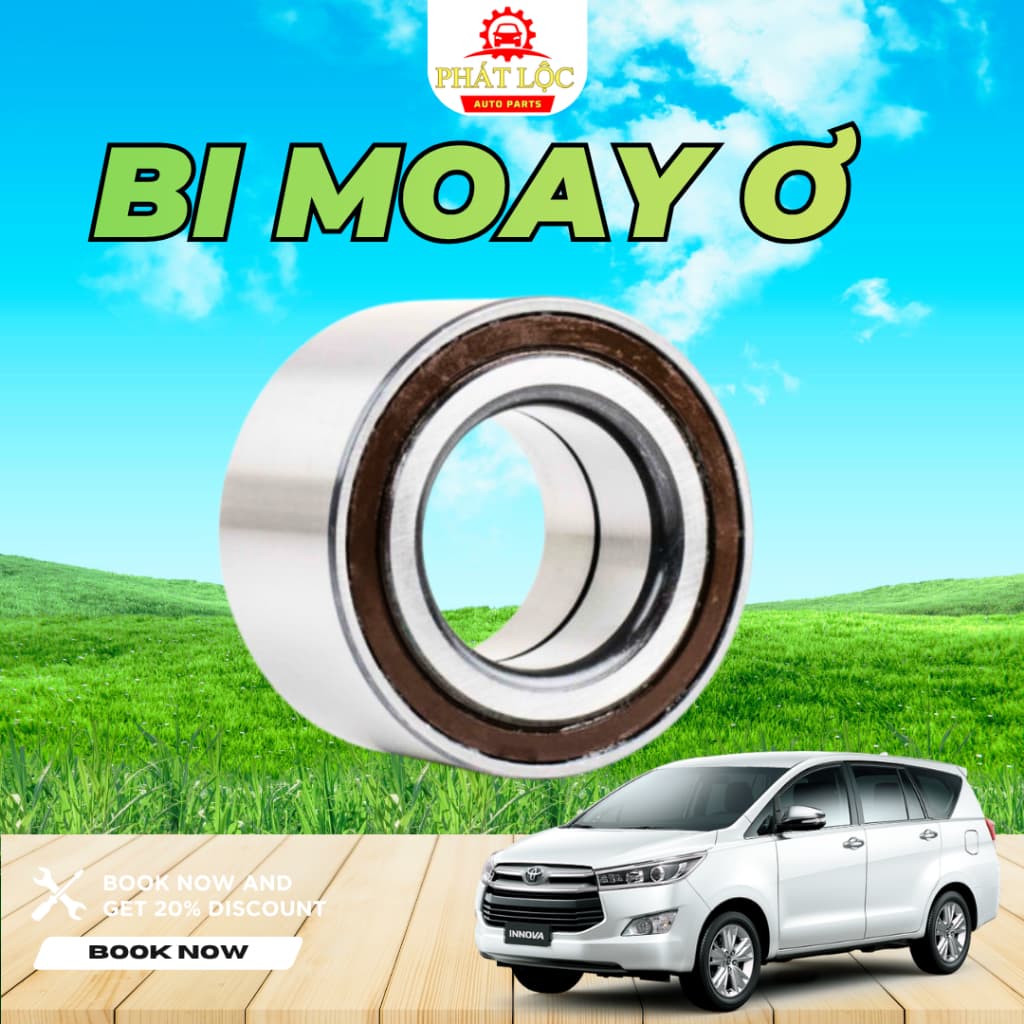 Bi moay ơ sau, bạc đạn bánh sau Innova 2004-2022 ( Toyota chính hãng)