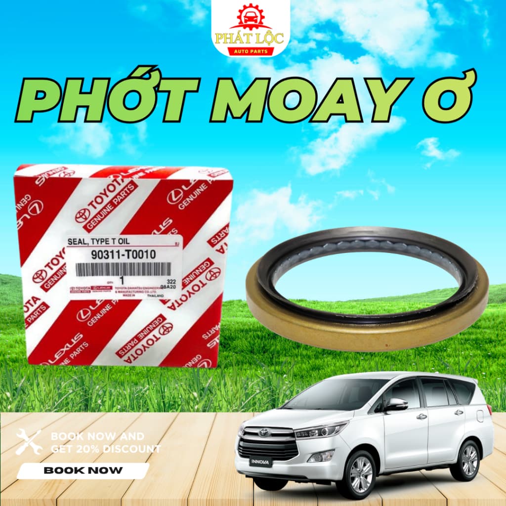 Phớt moay ơ trước Innova 2004-2022 ( Toyota chính hãng) - ảnh 2
