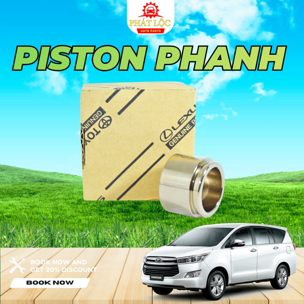 Piston phanh trước, xi lanh phanh Innova 2004-2022 ( Toyota chính hãng) - ảnh 3