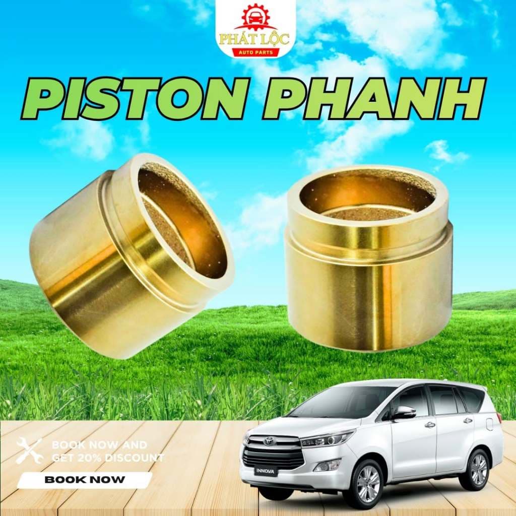Piston phanh trước, xi lanh phanh Innova 2004-2022 ( Toyota chính hãng)