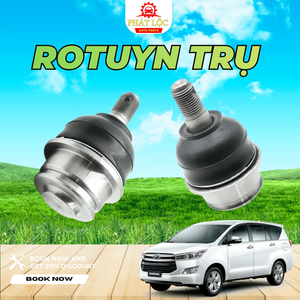 Rotuyn trụ đứng trên, rotuyn trụ đứng dưới Innova ( Toyota chính hãng) - ảnh 3