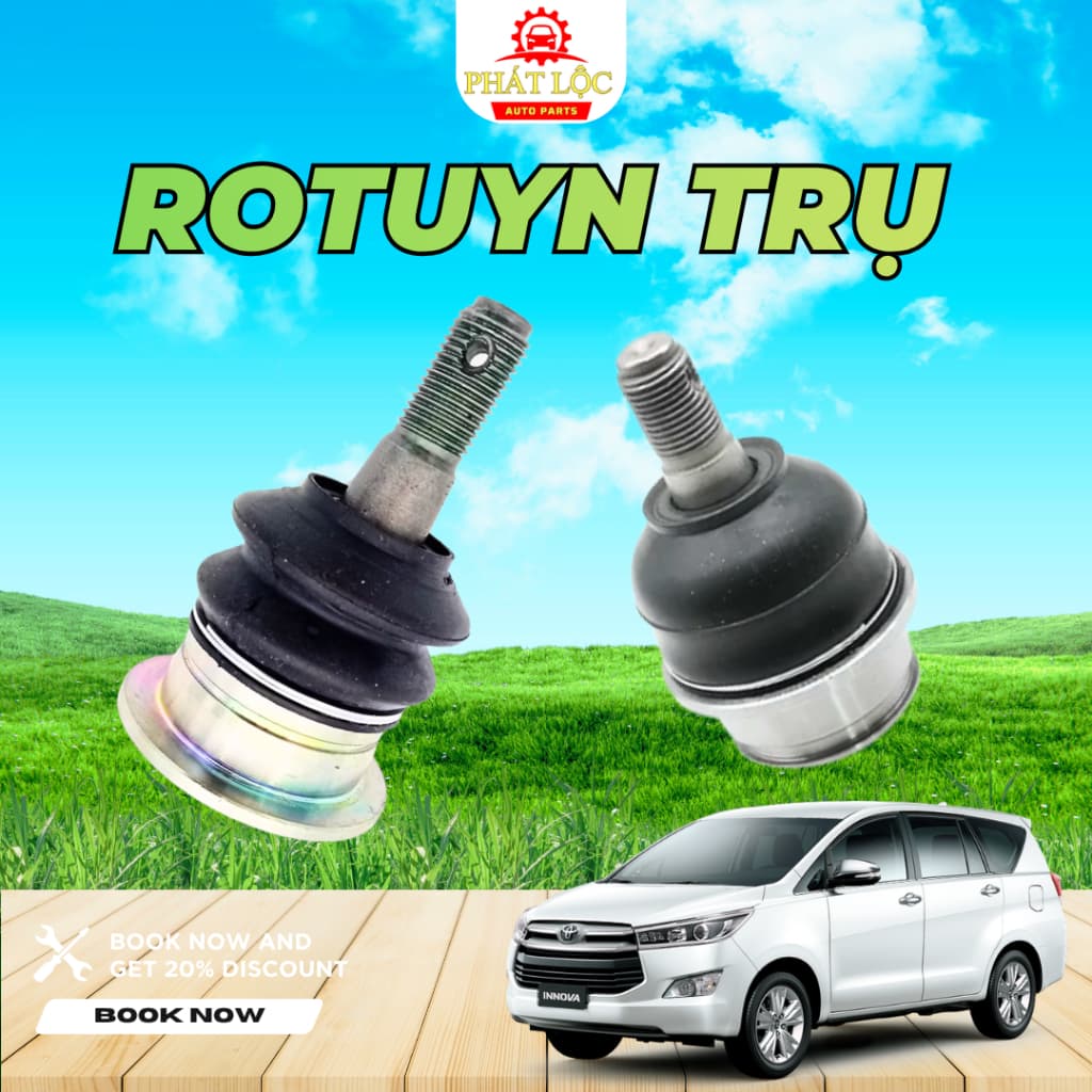 Rotuyn trụ đứng trên, rotuyn trụ đứng dưới Innova ( Toyota chính hãng)
