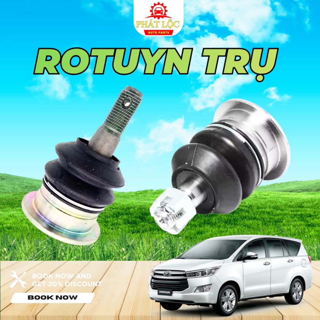 Rotuyn trụ đứng trên, rotuyn trụ đứng dưới Innova ( Toyota chính hãng) - ảnh 2
