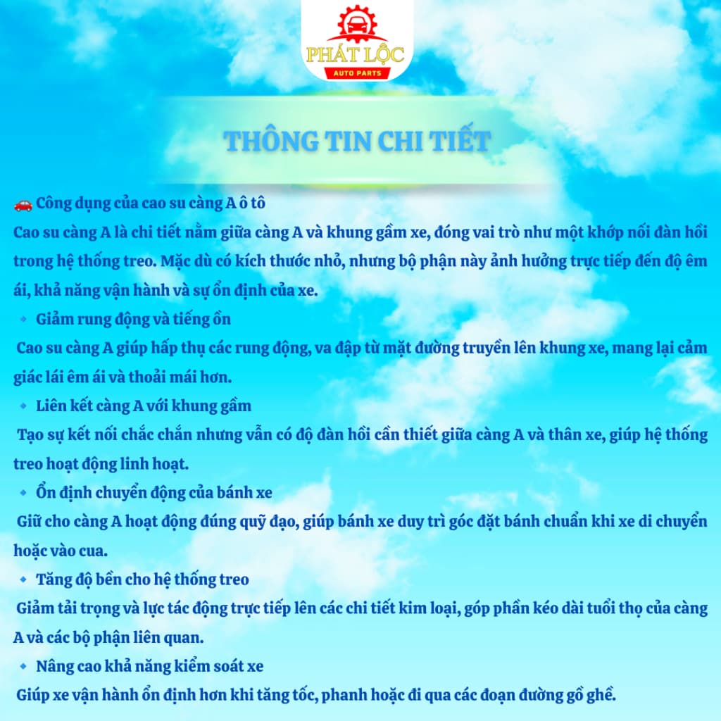 Cao su càng A trên, cao su càng A dưới Innova ( Thương hiệu OEM, Aftermarket) - ảnh 4