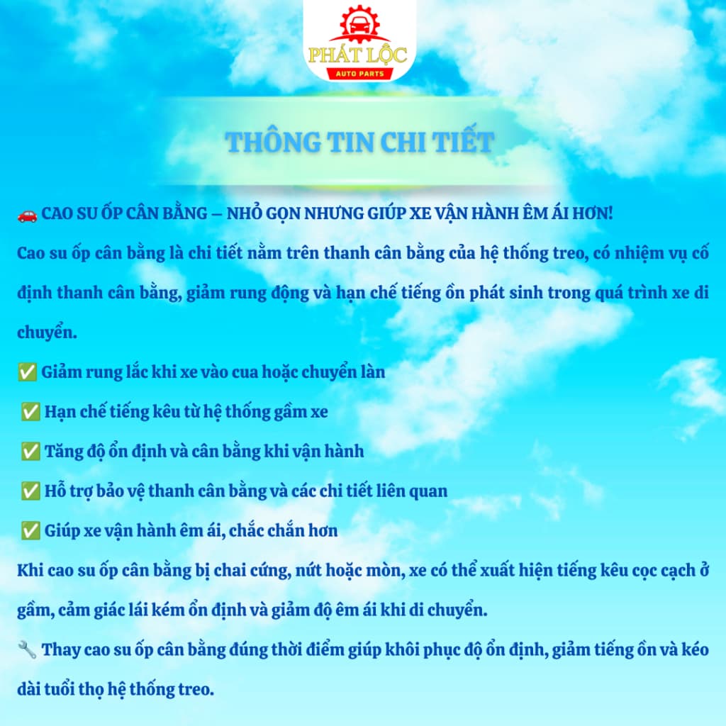 Cao su cân bằng trước Innova (Thương hiệu OEM, Aftermarket) - ảnh 4