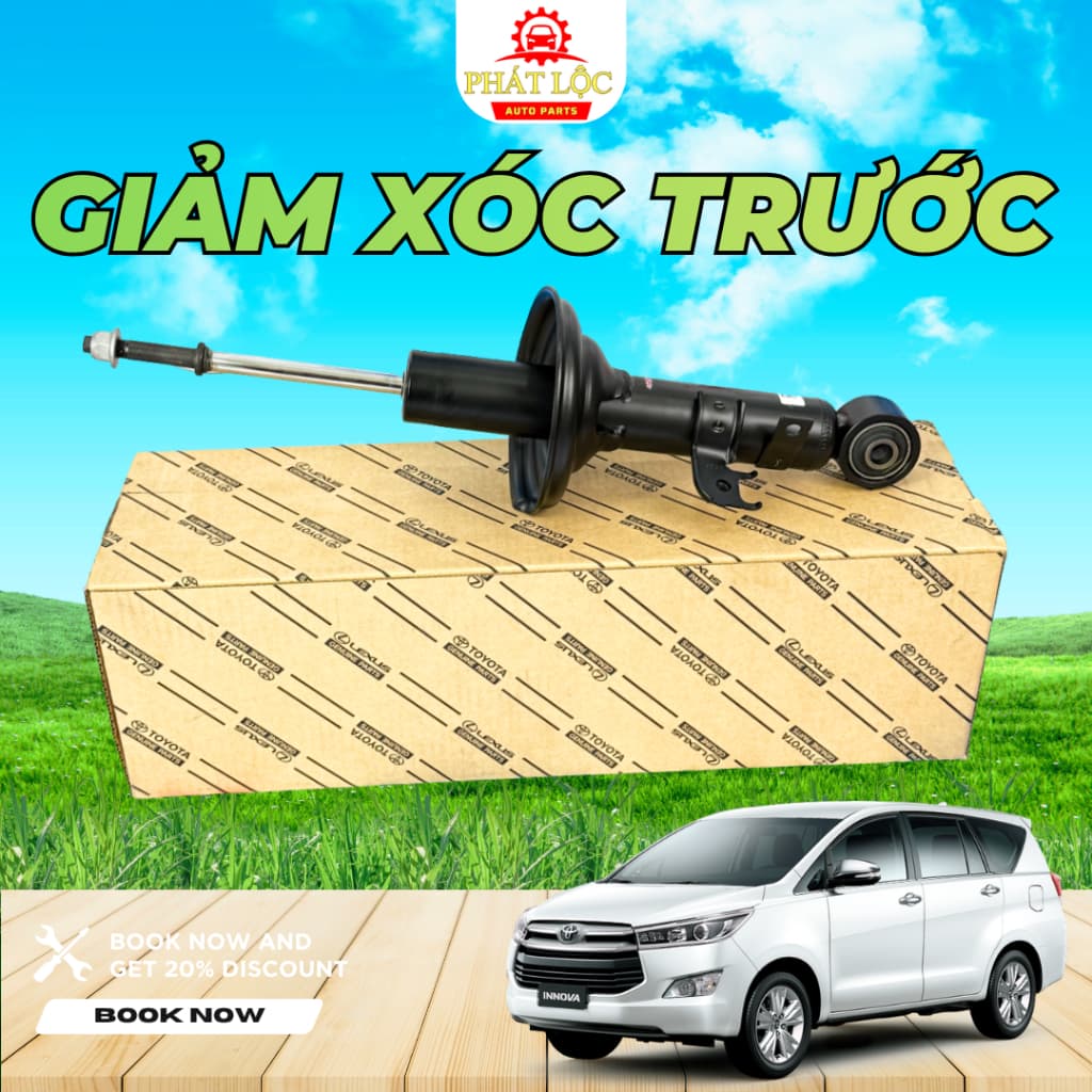 [ Giá 1 đôi] Giảm xóc trước, phuộc nhún trước Innova ( Toyota chính hãng) - ảnh 3
