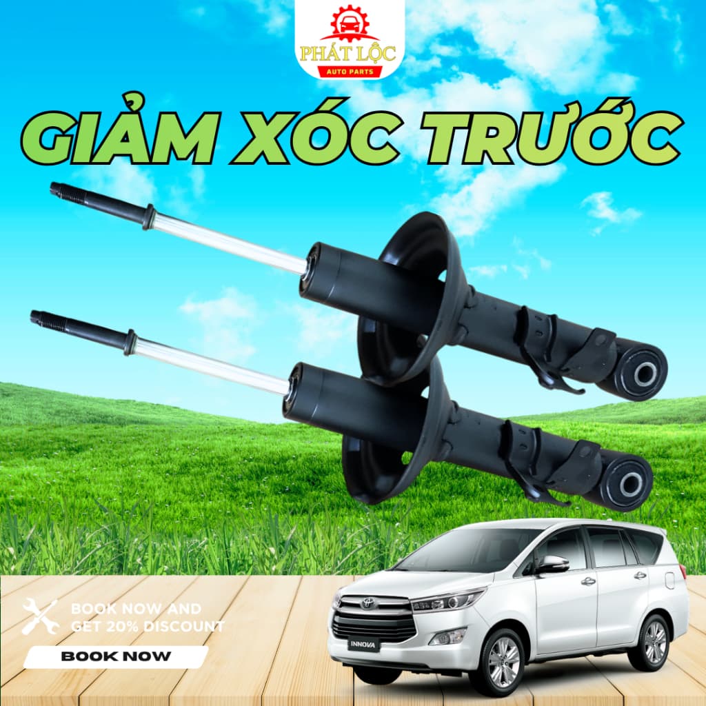 [ Giá 1 đôi] Giảm xóc trước, phuộc nhún trước Innova ( Toyota chính hãng) - ảnh 2