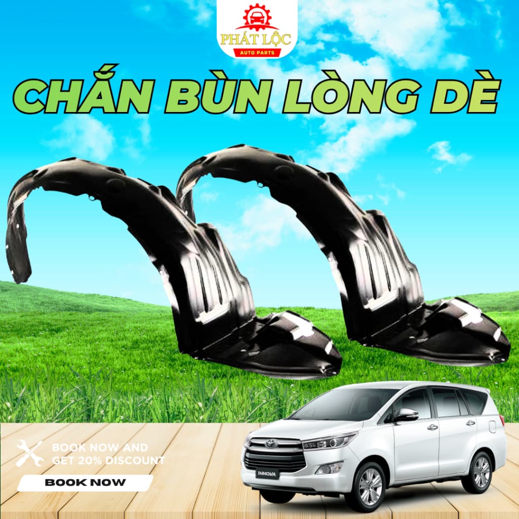 Chắn bùn lòng dè Innova 2009-2022 ( Thương hiệu OEM, Aftermarket)