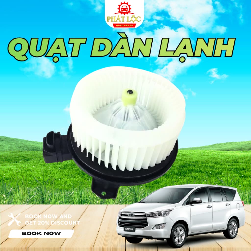 Quạt dàn lạnh, quạt giàn lạnh Innova 2004-2022 ( Toyota chính hãng)