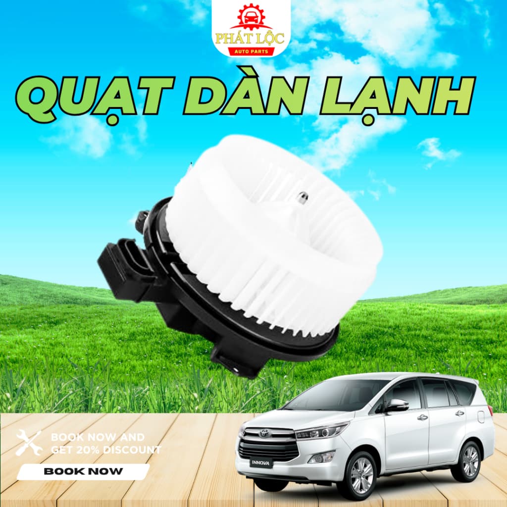 Quạt dàn lạnh, quạt giàn lạnh Innova 2004-2022 ( Toyota chính hãng) - ảnh 2
