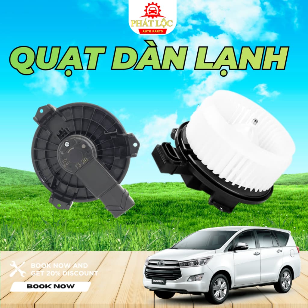 Quạt dàn lạnh, quạt giàn lạnh Innova 2004-2022 ( Toyota chính hãng) - ảnh 3