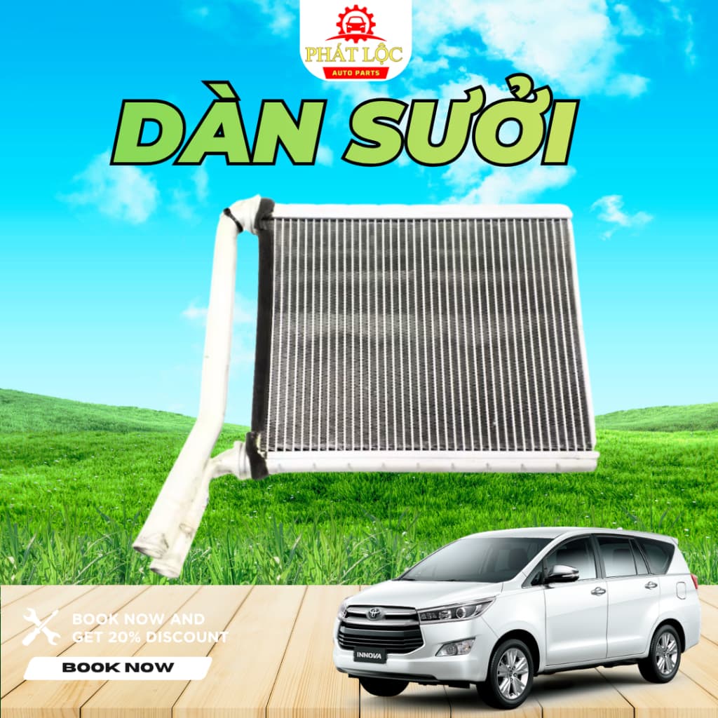 Dàn sưởi, giàn sưởi Innova 2004-2018 ( Toyota chính hãng)