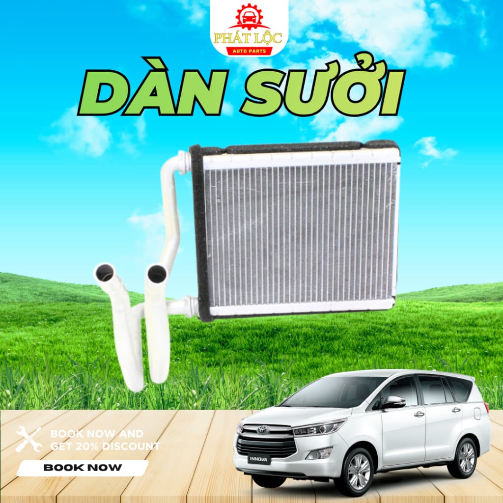Dàn sưởi, giàn sưởi Innova 2004-2018 ( Toyota chính hãng) - ảnh 3