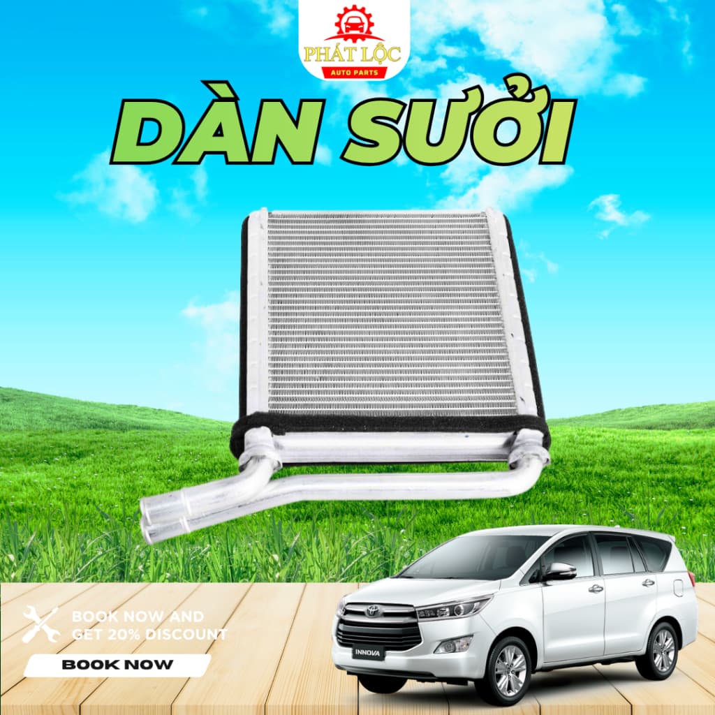 Dàn sưởi, giàn sưởi Innova 2004-2018 ( Toyota chính hãng) - ảnh 2