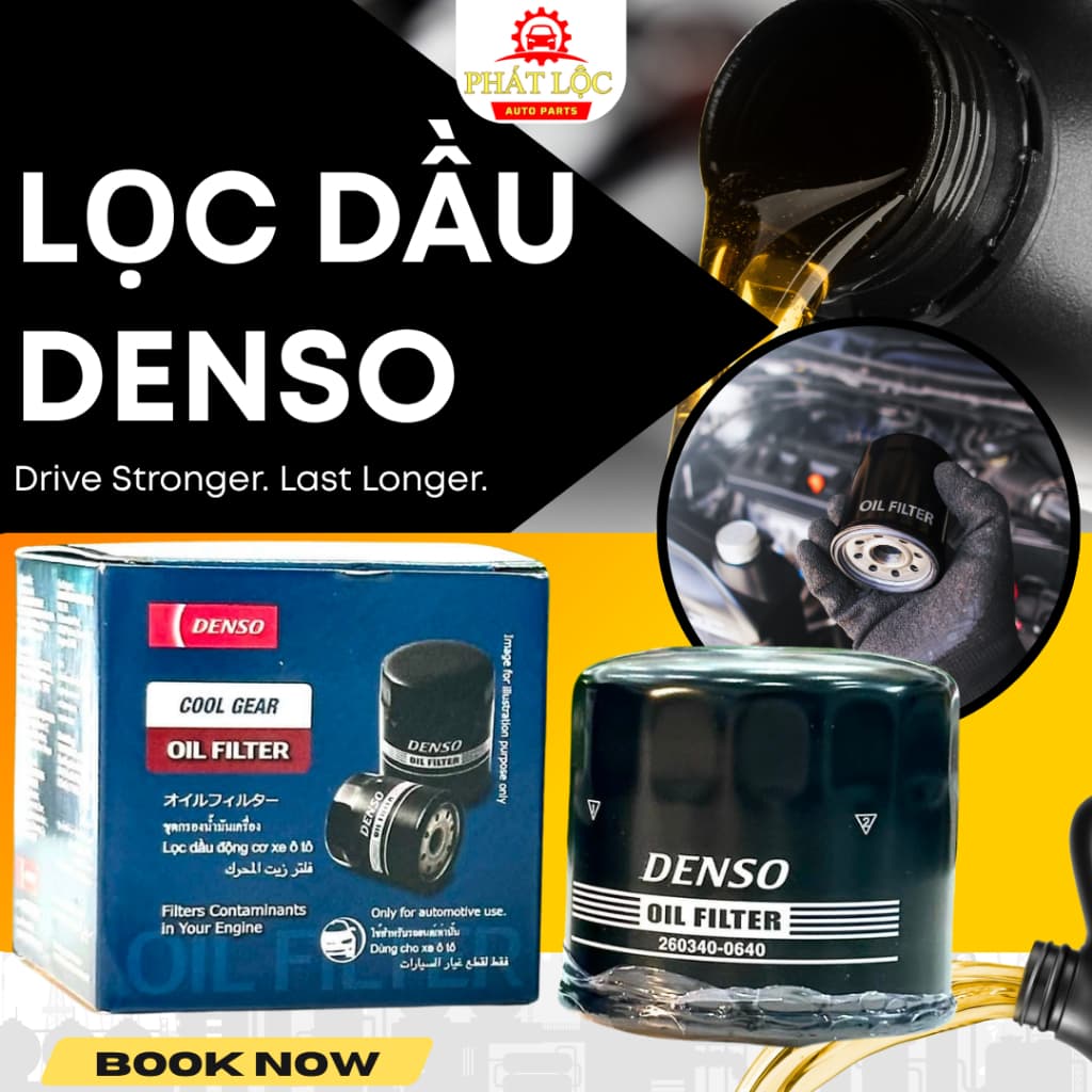 Lọc nhớt Denso phù hợp Mazda 2,3,6, Cx-5 ( Denso chính hãng)
