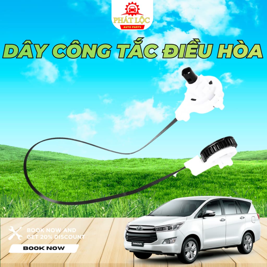 Cáp chỉnh công tắc điều hòa Innova 2004-2022 ( Toyota chính hãng) - ảnh 3