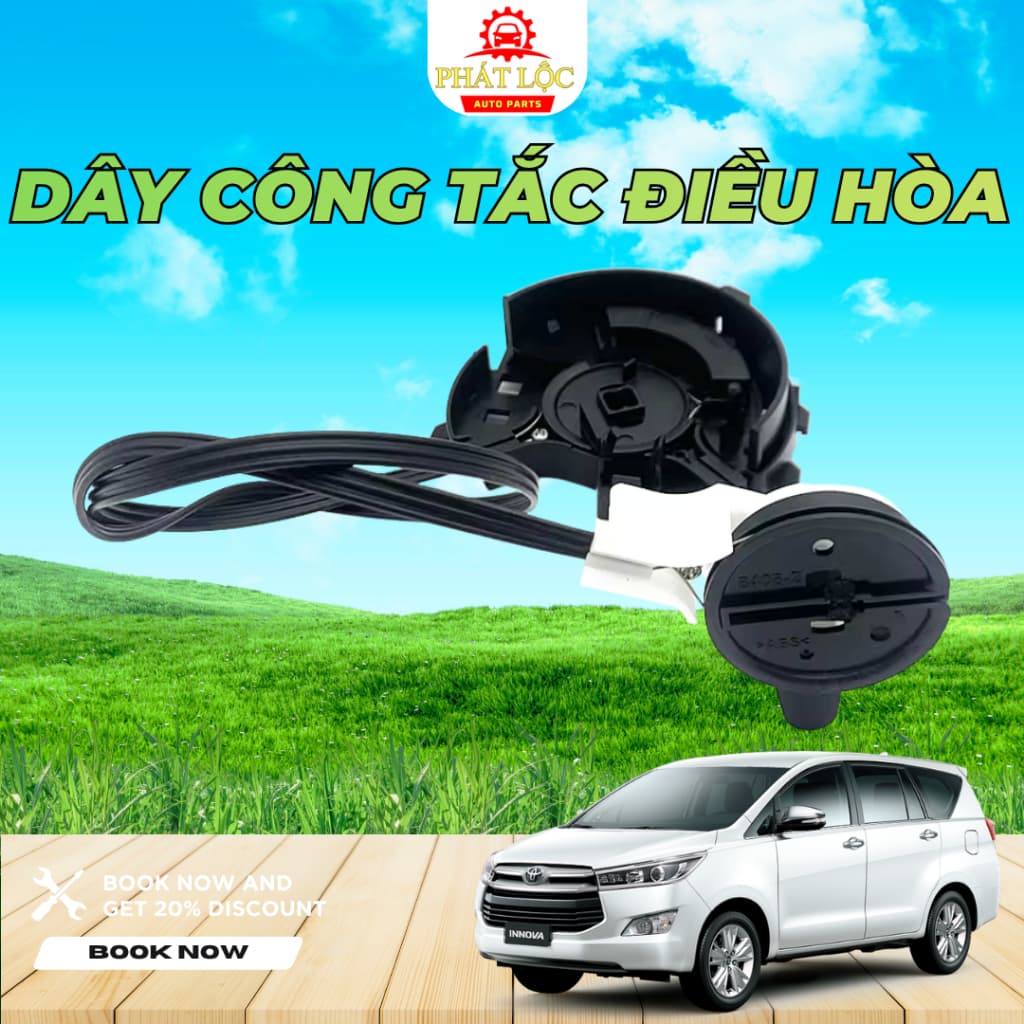 Cáp chỉnh công tắc điều hòa Innova 2004-2022 ( Toyota chính hãng) - ảnh 2