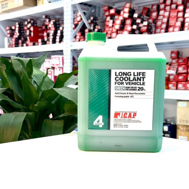 Nước làm mát động cơ JCAP từ Nhật Bản 2 màu xanh đỏ can 4L - ảnh 5