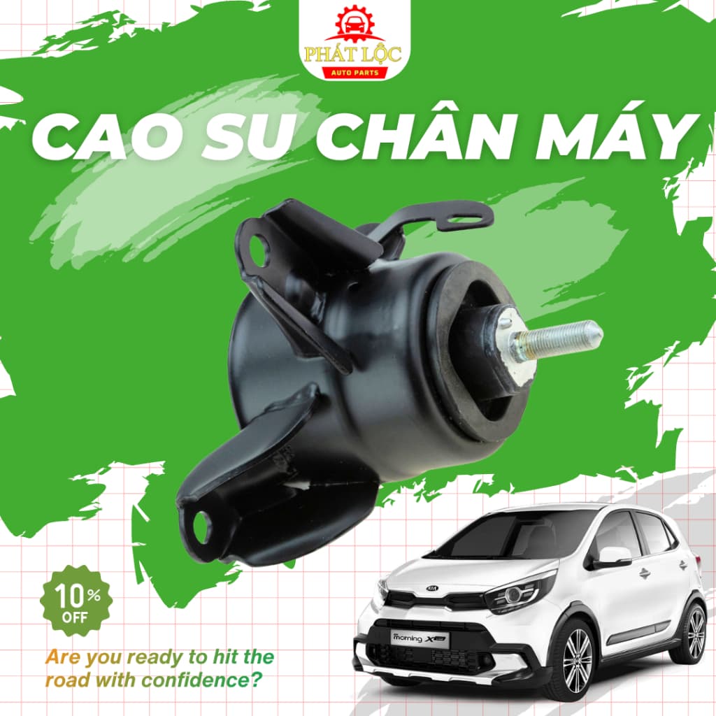 Cao su chân máy, chân hộ số, chân máy số 8 phù hợp với  xe Morning 2012-2020 ( Hàng chính hãng- có hóa đơn VAT) - ảnh 3