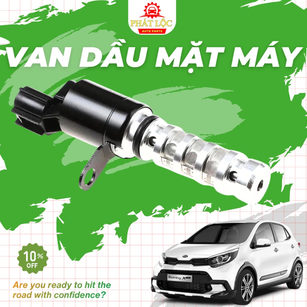 Van dầu mặt máy, van khiển nhớt VVT Morning 2012-2020. Grand I10, Accent( Hyundai Kia chính hãng- có hóa đơn VAT)
