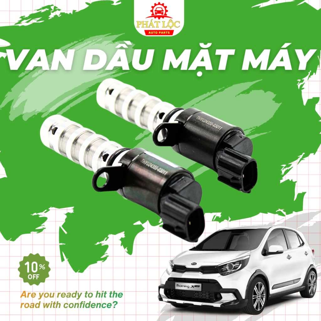 Van dầu mặt máy, van khiển nhớt VVT Morning 2012-2020. Grand I10, Accent( Hyundai Kia chính hãng- có hóa đơn VAT) - ảnh 2