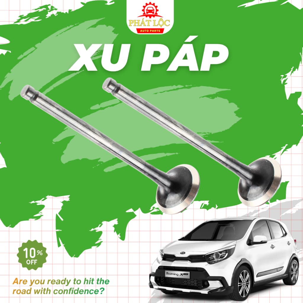 Xu páp hút, xu páp xả Kia Morning 2012-2020, Grand I10 ( Hyundai Kia chính hãng- có hóa đơn VAT)