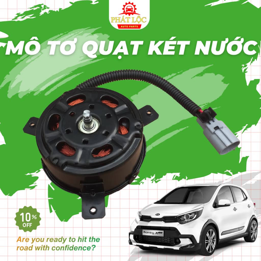 Mô tơ quạt két nước Kia Morning 2012-2020( Thương hiệu OEM, Aftermakets- có hóa đơn VAT) - ảnh 3