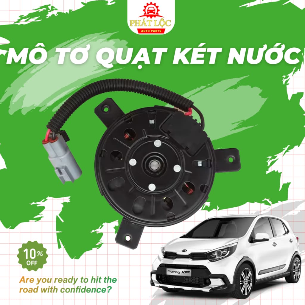 Mô tơ quạt két nước Kia Morning 2012-2020( Thương hiệu OEM, Aftermakets- có hóa đơn VAT) - ảnh 2