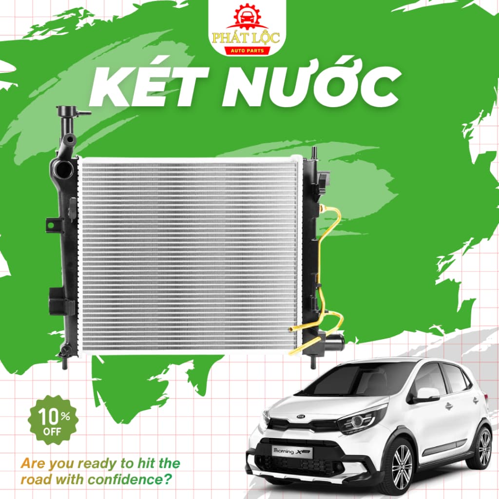 Két nước làm mát Kia Morning 2012-2020 ( Thương hiệu OEM, Aftermarkets- có hóa đơn VAT)