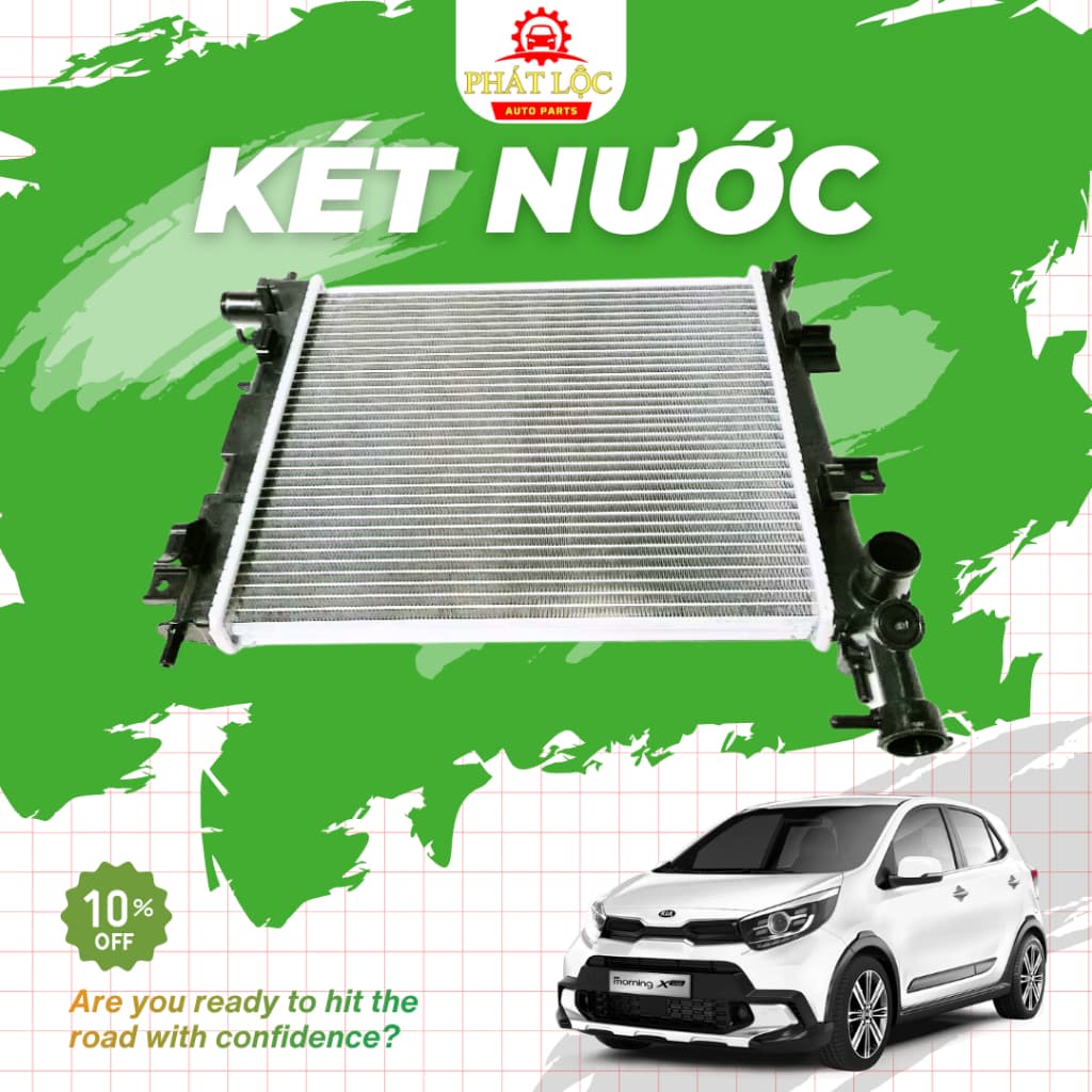 Két nước làm mát Kia Morning 2012-2020 ( Thương hiệu OEM, Aftermarkets- có hóa đơn VAT) - ảnh 3