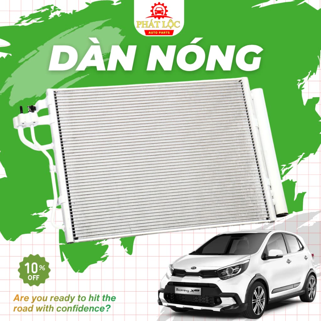 Dàn nóng, giàn nóng Kia Morning 2012-2020 ( Thương hiệu OEM, Aftermarkets-có hóa đơn VAT)