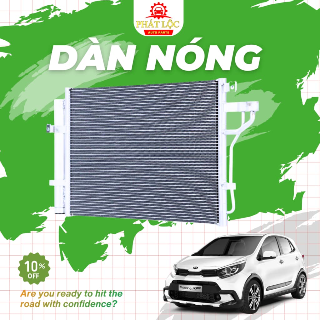 Dàn nóng, giàn nóng Kia Morning 2012-2020 ( Thương hiệu OEM, Aftermarkets-có hóa đơn VAT) - ảnh 3