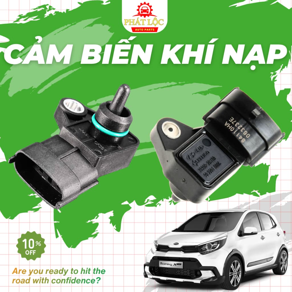 Cảm biến khí nạp, cảm biến chân không Kia Morning 2012-2020, Forte, Cerato...  ( Hyundai Kia chính hãng- có hóa đơn VAT)