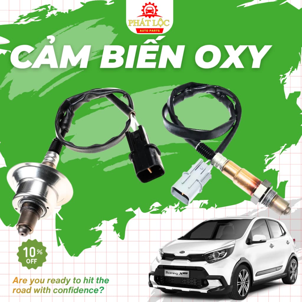 Cảm biến oxy, cảm biến khí xả, cảm biến Lamda  ( Hyundai Kia chính hãng- có hóa đơn VAT)