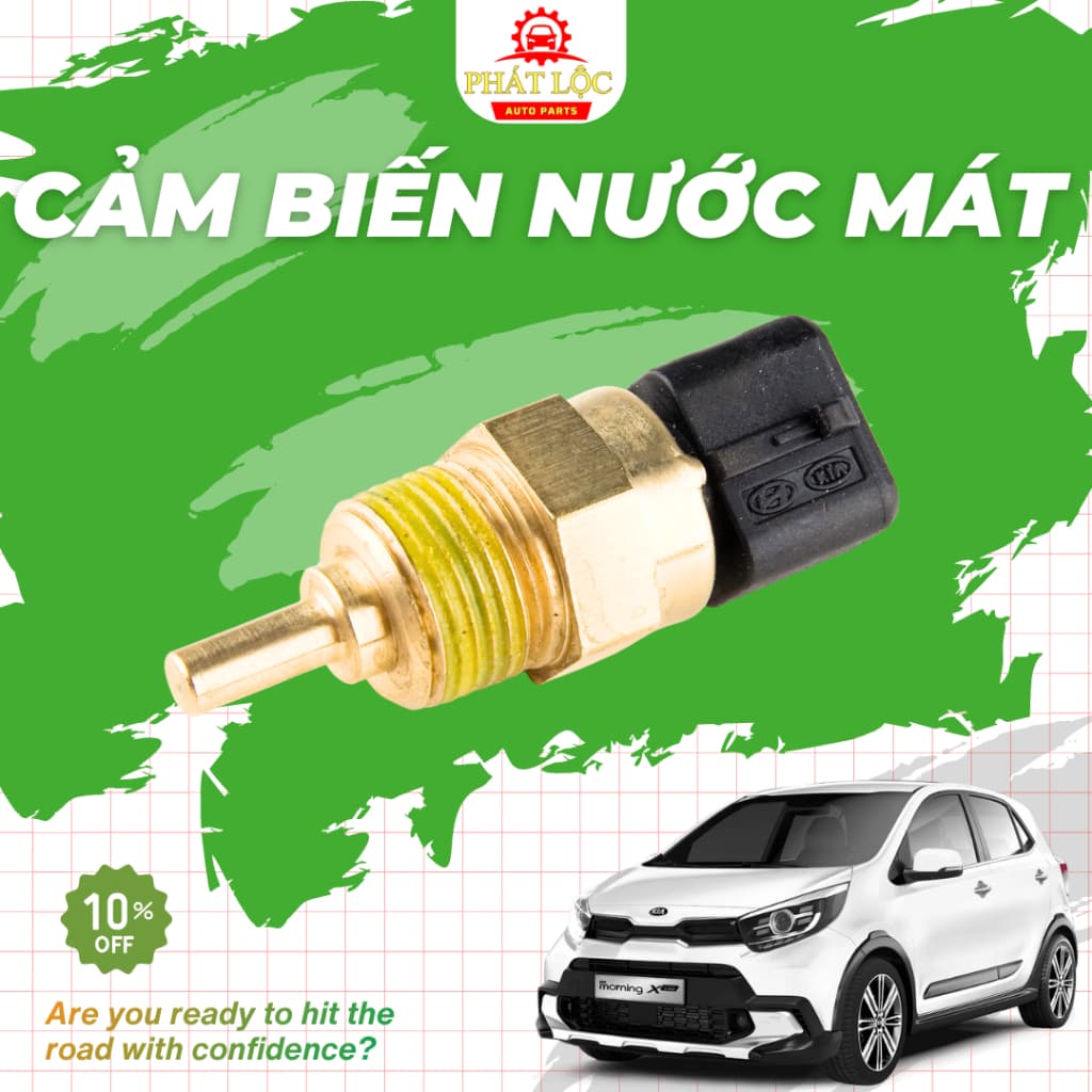 Cảm biến nhiệt độ nước làm mát Kia Morning 2012-2020, I10... ( Hyundai Kia chính hãng- có hóa đơn VAT)