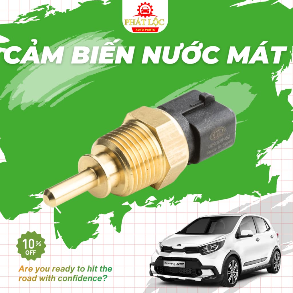 Cảm biến nhiệt độ nước làm mát Kia Morning 2012-2020, I10... ( Hyundai Kia chính hãng- có hóa đơn VAT) - ảnh 3