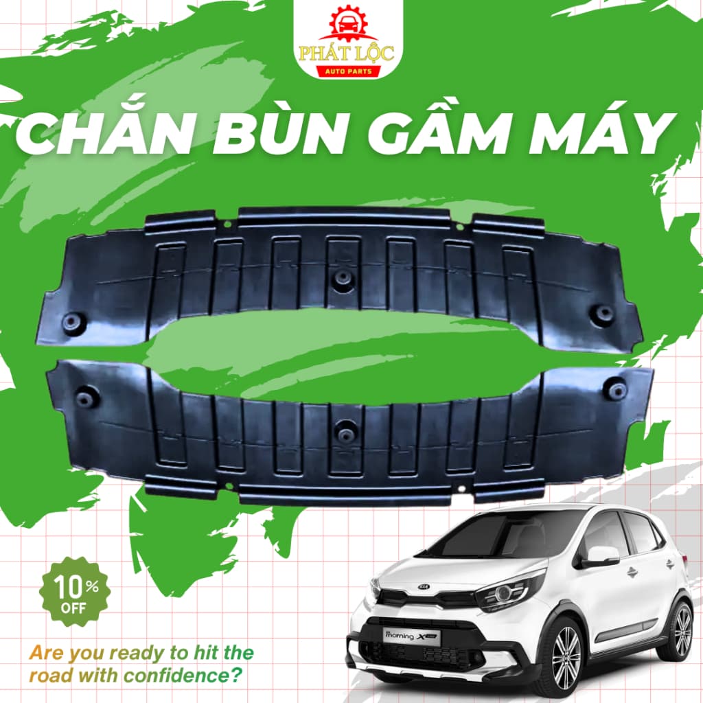 Chắn bùn gầm máy Kia Morning 2012-2020 ( Thương hiệu OEM, Aftermarket- có hóa đơn VAT)