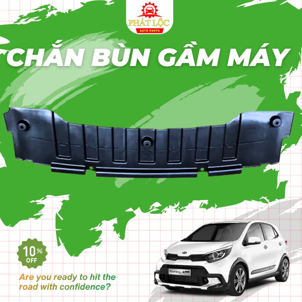 Chắn bùn gầm máy Kia Morning 2012-2020 ( Thương hiệu OEM, Aftermarket- có hóa đơn VAT) - ảnh 3