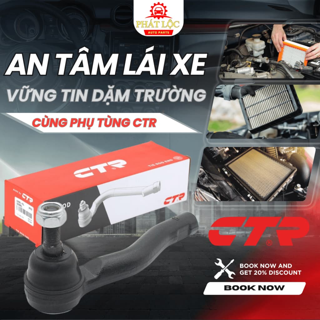 Rotuyn lái ngoài phải CTR phù hợp với Corolla Cross, Altis 2019-2025( CTR chính hãng)