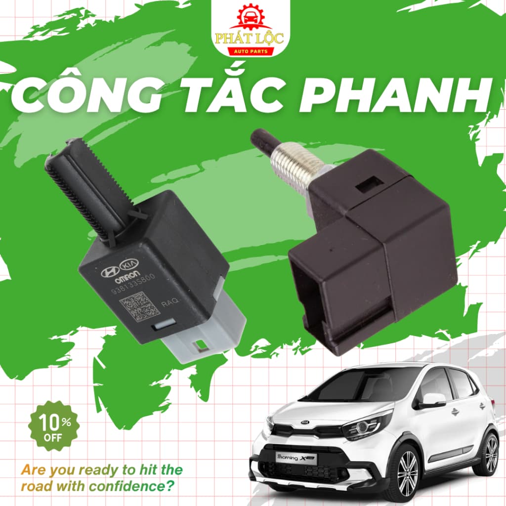 Công tắc chân phanh hàng chính hãng phù hợp với  Morning 2012-2020 và các dòng xe khác ( Hàng chính hãng)